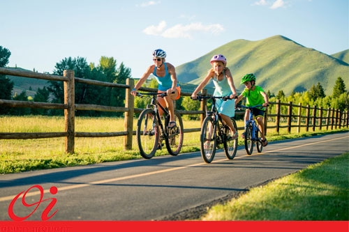 دوچرخه سواری در تابستان