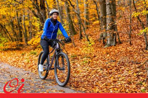 دوچرخه سواری در پاییز