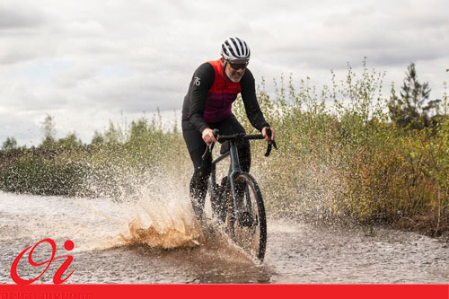 دوچرخه سواری در باران